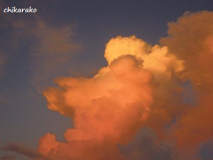 東の空の夕焼け♪