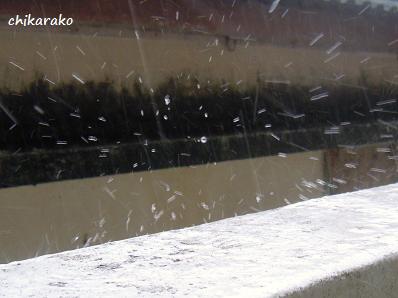 雨と稲光とカミナリと・・・