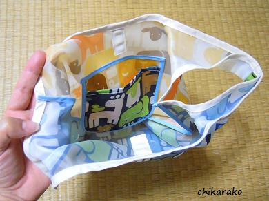 レジ袋型のバッグ♪ 完成～