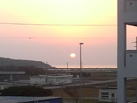 今日の夕日
