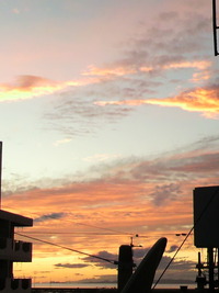 今日の夕日