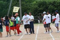 区民運動会と首相来沖
