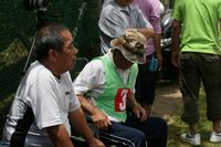 区民運動会と首相来沖