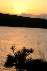 西海岸の夕日 2010/12/24 10:59:47
