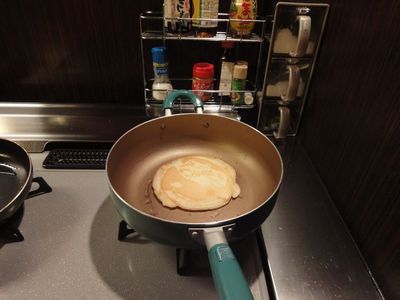 ホットケーキ作り