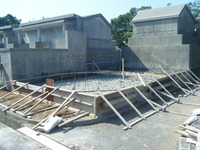 Ｍ家之墓　基礎工事 2011/10/26 08:03:14