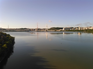 那覇市と豊見城市にまたがる漫湖公園