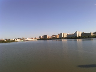 那覇市と豊見城市にまたがる漫湖公園