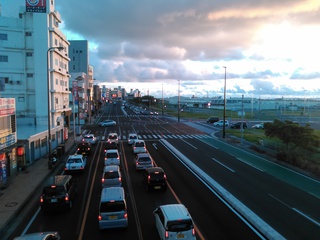 浦添市屋富祖辺りの風景