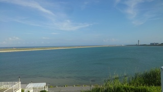 今朝１４日　瀬長島からの風景