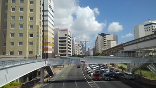 国道５８号　　旭橋駅前