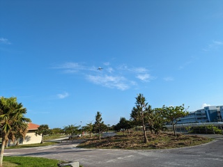 豊崎海浜公園にて