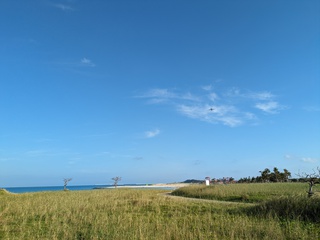 豊崎海浜公園にて