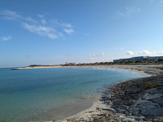 豊崎海浜公園にて