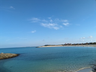 豊崎海浜公園にて