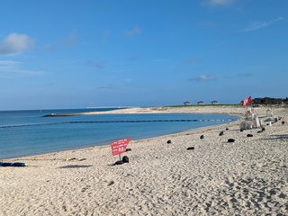 豊崎海浜公園にて