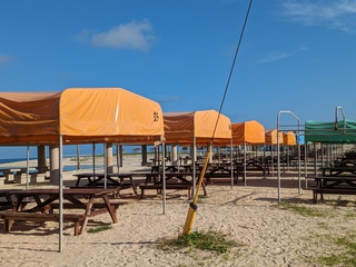 豊崎海浜公園にて