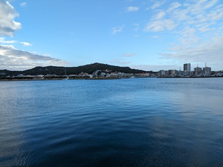 与那原海岸の風景