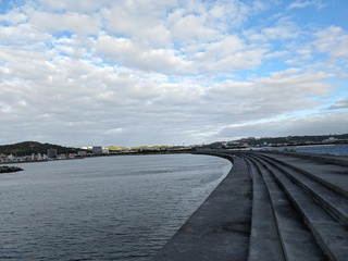 与那原海岸の風景