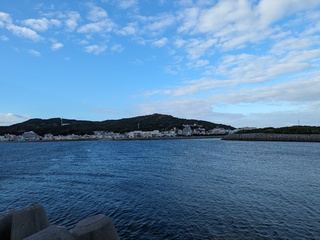 与那原海岸の風景