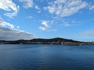 与那原海岸の風景