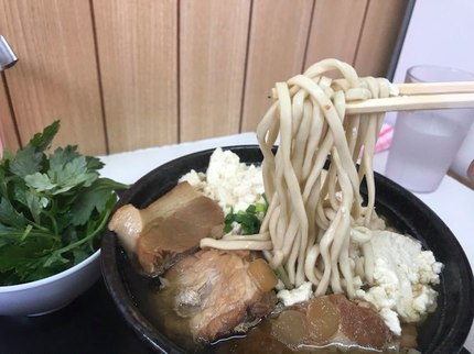 ボリューム満点ゆし豆腐そば♪　～とよみそば～