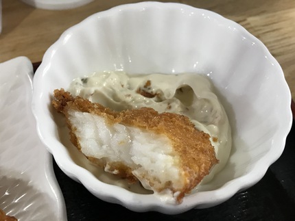 揚げ具合が絶妙～♪ 白身魚フライ ～お食事処のりちゃん～｜那覇で食べ 