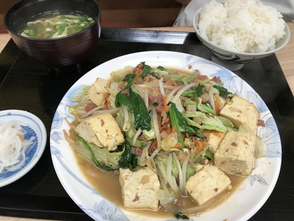 丸安食堂の焼そば