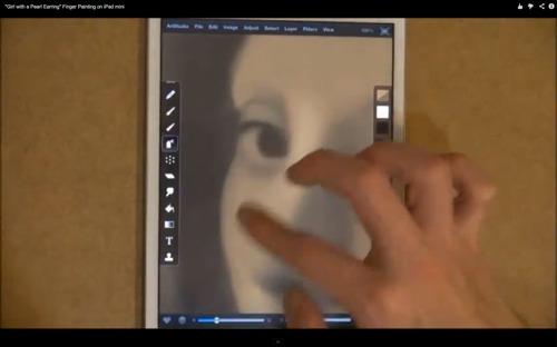 この模写がすごい！ iPad miniと指先だけでフェルメール「真珠の耳飾りの少女」を模写した猛者が現れたぞ