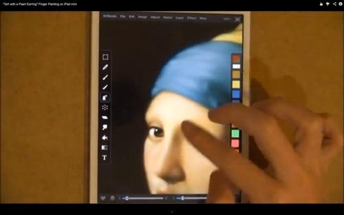 この模写がすごい！ iPad miniと指先だけでフェルメール「真珠の耳飾りの少女」を模写した猛者が現れたぞ
