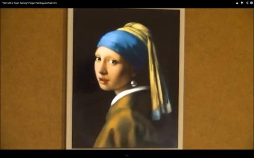 この模写がすごい！ iPad miniと指先だけでフェルメール「真珠の耳飾りの少女」を模写した猛者が現れたぞ