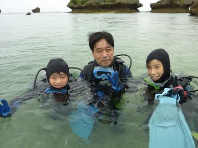 ご家族で一緒に♪沖縄で体験ダイビング～！！