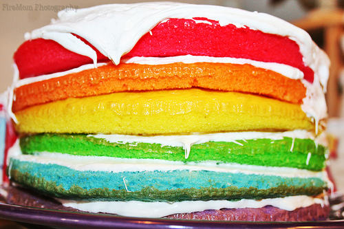 Rainbow Cake 月は虹色