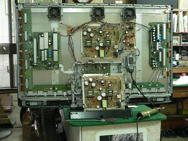 町田電化サービス｜家電 修理の公式ブログ:Panasonic プラズマテレビ TH-50PZ80U 電源モジュール交換修理