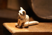 マヤー：猫のシルバートップ：ニャー