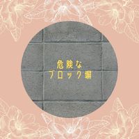 危険なブロック塀 2022/04/18 15:10:09
