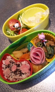 お弁当（花咲いて） 2012/03/15 19:49:42