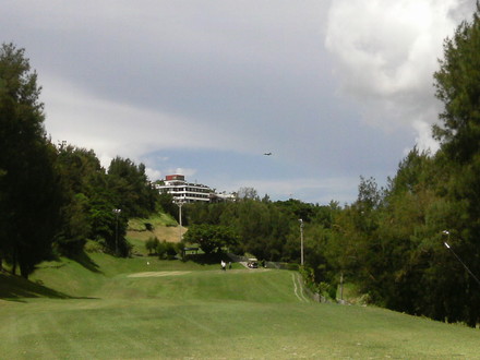 芝刈り in 中城　