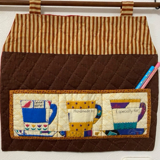 【レア】花もめん　パッチワーク　ハウス　ウォールポケット　ハンドメイド Nachu-Le:ウォールポケット＊パッチワーク教室