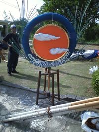 銘苅青年会　久茂地盛鶴保存会　ｉｎ水納小中校運動会