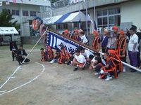 銘苅青年会　久茂地盛鶴保存会　ｉｎ水納小中校運動会