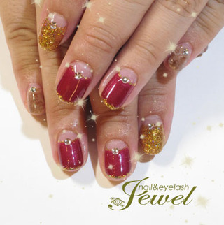 Nail Eyelash ジュウェル キラキラ輝くグリッターネイル