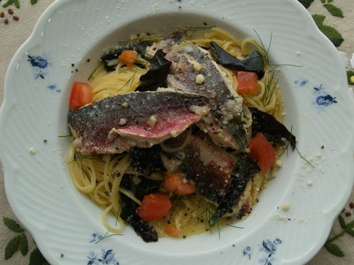 県産野菜のパスタ