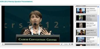 ジュゴンが国際学会でヘレン・マーシュ博士の講演に（2012.7)