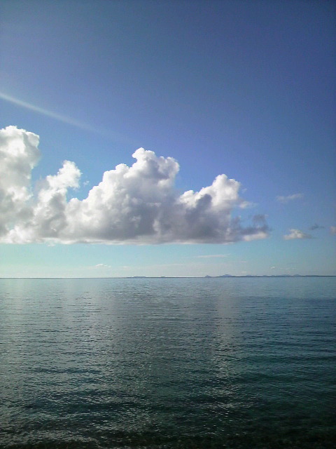 空と海の静けさ！