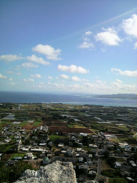 伊江島で！