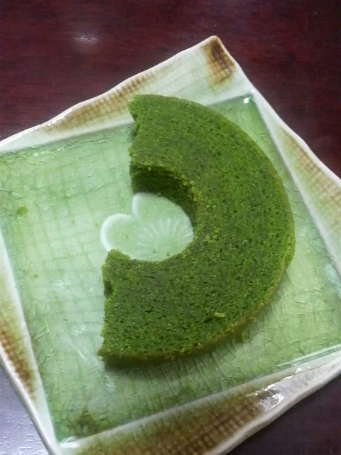 抹茶色の・・・
