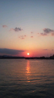 4月2日  夕日 2011/04/02 18:37:14