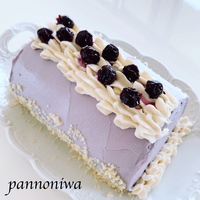ブルーベリーロールケーキ♪