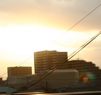 　　　夕陽
